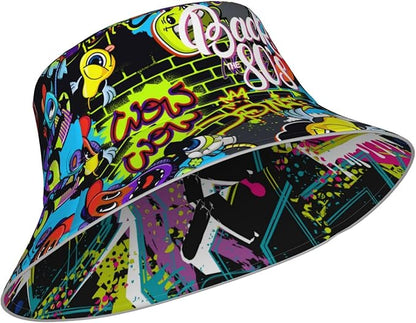 Bucket Hat Beach Summer Sun Hat Reversible Fisherman Hats Double Sided Wearing for Women Men Boys Girls