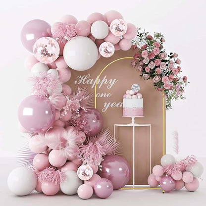 6FT Gold Metal Arch Backdrop Stand, Square Balloon Arch Stand Wedding Frame for Birthday Party, Baby Shower, and Ceremony Decoration