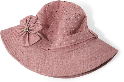 Glamorstar Cloche Hats for Women Vintage Bowler Hat Floral Fedora Bucket Hats