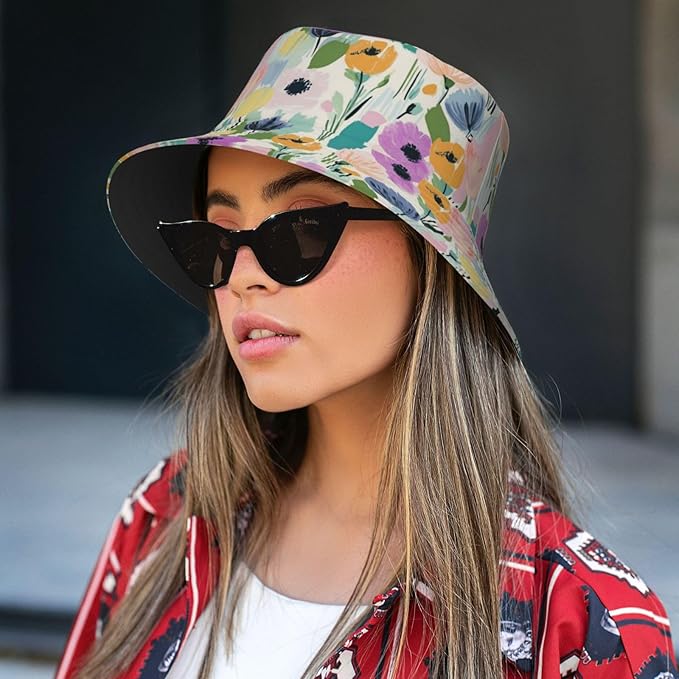 Bucket Hats Fashion Sun Cap Packable Outdoor Fisherman Hat for Women and Men Travel