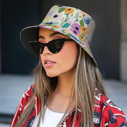 Bucket Hats Fashion Sun Cap Packable Outdoor Fisherman Hat for Women and Men Travel