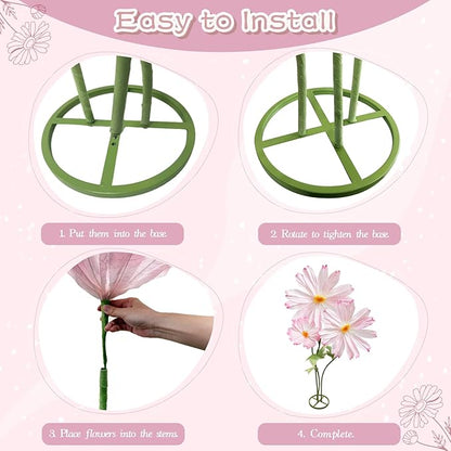 Giant Flowers for Decoration with Stand, Large Artificial Flower Decoration with Standing Base, Big Fake Flower Daisies Bouquet 6.1Ft Wedding Birthday Party Decor Ideal for Home and Event Decor(Pink)