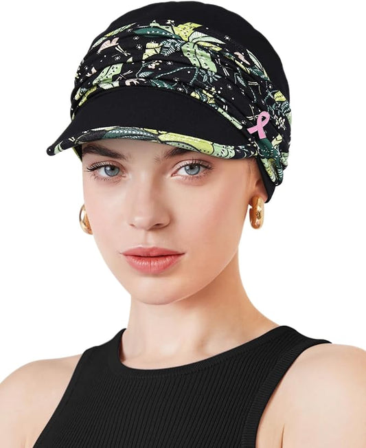 Chemo Headwear Viscose Newsboy Cap for Women Fall and Winter Hats