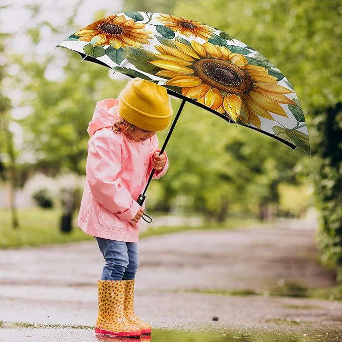 Small Compact Travel Automatic Folding Umbrella for Women, Portable Lightweight, Rain, Wind, UV Sun Shade