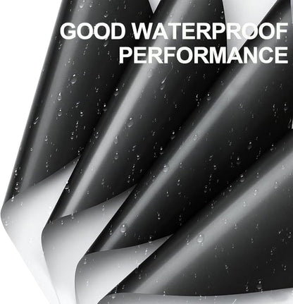WRAPAHOLIC 20 Sheets Flower Wrapping Paper - 22.4 x 22.4 inch Black White Color Water-Resistant Floral Bouquet Wrapping Paper, Florist Supplies Packaging for Halloween Wedding Birthday Gift DIY