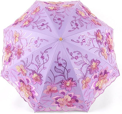 Honeystore Flower Lace Parasols for Wedding Party Lace Bridal Umbrella