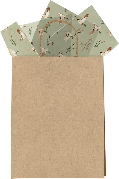 Pro Supply Global Ducks Printed Tissue Paper for Birthday Party Gift Bags or Boxes and Wrapping - Bulk Decorative Art Tissue Paper for Packaging and Gifting | 24 Sheets 20" x 30"