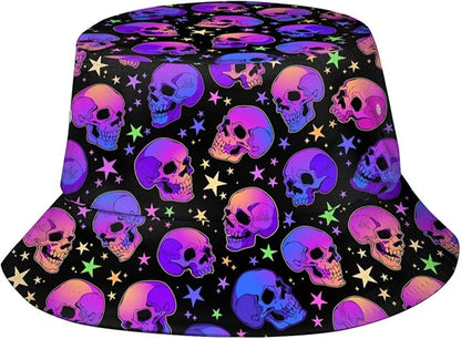 Bucket Hat for Women Men Funny Halloween Hats Packable Outdoor Fisherman Hats Caps Unisex