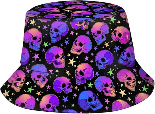 Bucket Hat for Women Men Funny Halloween Hats Packable Outdoor Fisherman Hats Caps Unisex