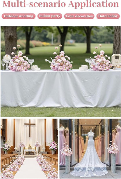 2pcs19inch Pink Free Standing Flowers Ball Bouquet Artificial Rose Arrangements Balls for Wedding Centerpieces Tables Chair Aisle Runner Flowers Decoration