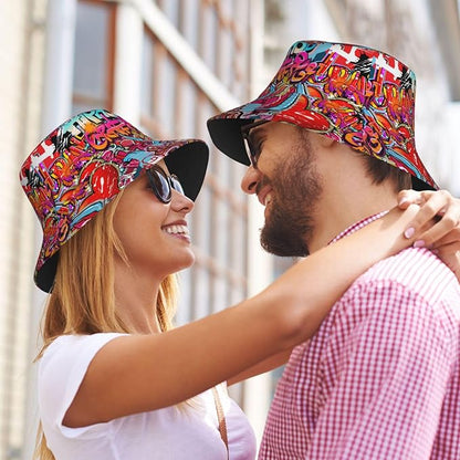 Small Daisy Green Chrysanthemum Flower Bucket Hats Fashion Sun Cap Packable Outdoor Fisherman Hat for Women and Men
