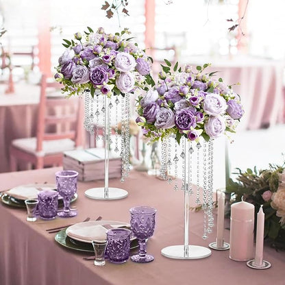 ASTRYAS 3 Packs Artificial Flowers, Peonies Artificial Flowers, Purple Artificial Peonies, Silk Peonies Flowers Fake Flowers Peonies Bouquet for Centerpiece Table Wedding Party Home Decor