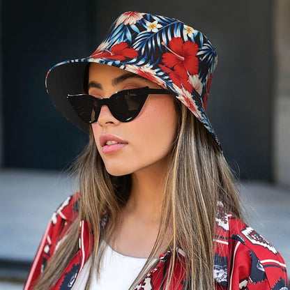 Small Daisy Green Chrysanthemum Flower Bucket Hats Fashion Sun Cap Packable Outdoor Fisherman Hat for Women and Men