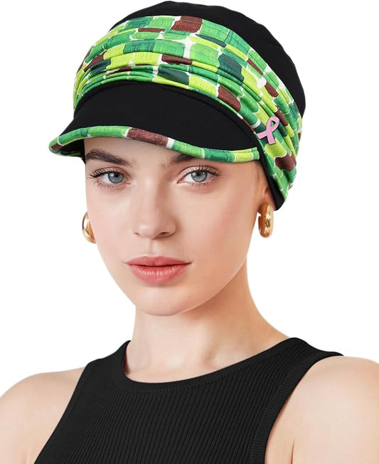 Chemo Headwear Viscose Newsboy Cap for Women Fall and Winter Hats