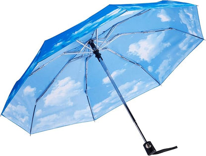 Goothdurs Automatic Mini Travel Windproof Umbrella Compact Auto Open/Close Small Lightweight Folding Rain Umbrellas for Women Men