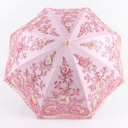 Honeystore Flower Lace Parasols for Wedding Party Lace Bridal Umbrella