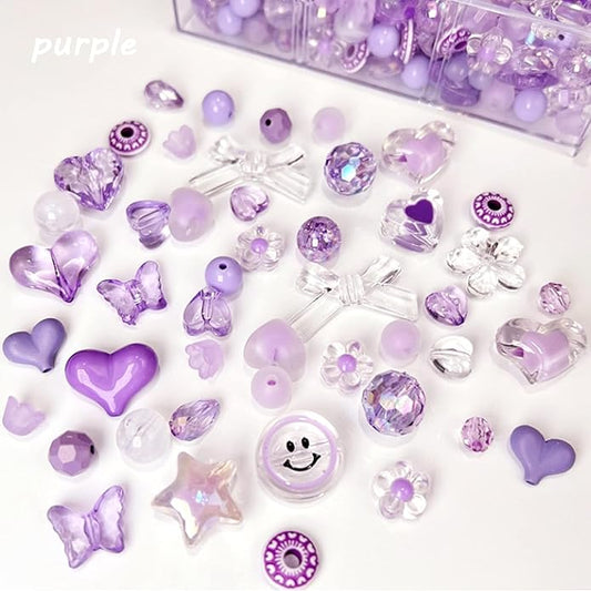 300 Grams Beads Charms Pendants, Acrylic Beads Charms for Jewelry Making Bracelet Necklace Earrings Bangles, DIY Art Craft