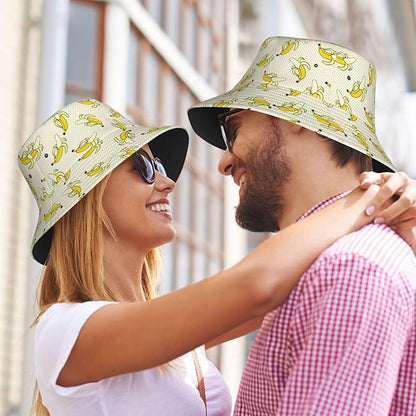 Funny Bucket Hat for Men Women Fashion Unisex Fishing Hat Fisherman Sun Caps Headwear for Outdoor Summer Travel Hiking Beach