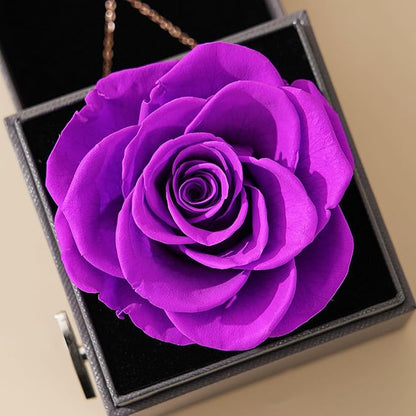 ADDWel Rose Gifts for Mom from Daughter and Son - Real Preserved Rose with Mothers Day Necklace, Meaningful You are My Sunshine Music Box for Women, I Love You Mom Gifts for Birthday or Mother's Day