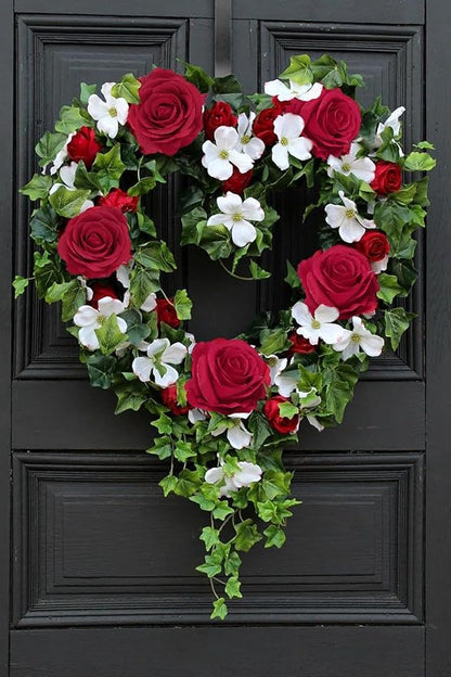 20pcs Red Roses Artificial Flowers 3.15'' Big Fake Roses Silk Flowers Bulk Realistic Faux Roses with Stems for DIY Wedding Centerpieces Table Home Party Decor Bridal Floral Arrangements (Red)