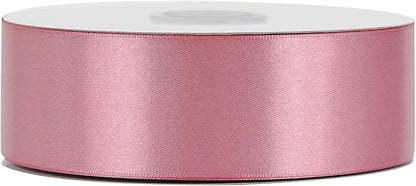 MEEDEE Mauve Rosy Satin Ribbon 1-1/2 Inch Rose Pink Ribbon Lux Double Faced Satin Ribbons by 50 Yards Pink Polyester Satin Ribbons for Crafts, Weddings, Flower Bouquet, Holiday Decorating