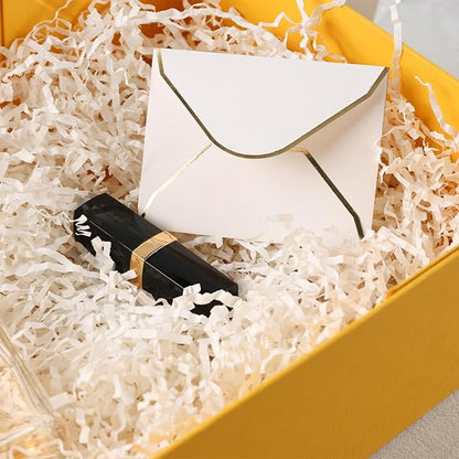 VGOODALL Yellow Magnetic Gift Box, 14x8.7x4.3inches with Lid and Ribbon, Perfect for Bridesmaid Proposals and Party Favors