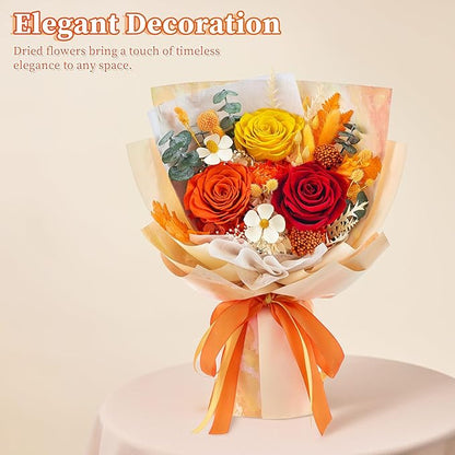 Flowers for Delivery Prime Forever Flowers Preserved Roses Bouquets Purple Flower Birthday Gifts for Women Valentine's Day Mothers Day Graduation