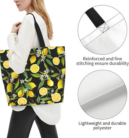 Sunflower Tote Bag For Women, Waterproof Shoulder Bags Big Reusable Grocery Handbag For Shopping Picnic Work Beach