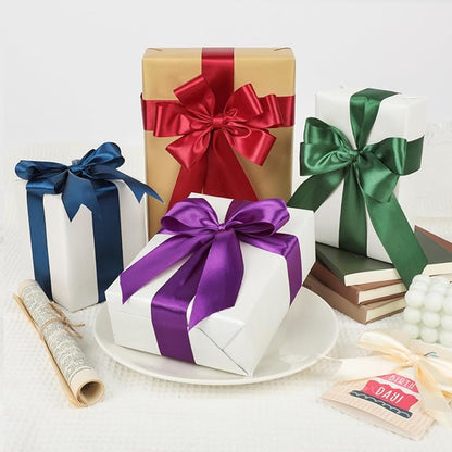 NESCCI 16 Colors 400 Yards Ribbon,1-1/2 Inch Satin Ribbon,Single Face Satin Ribbons, Perfect for Gift Wrapping, Wedding Decoration,Handmade Bows,Wrapping Bouquet and More