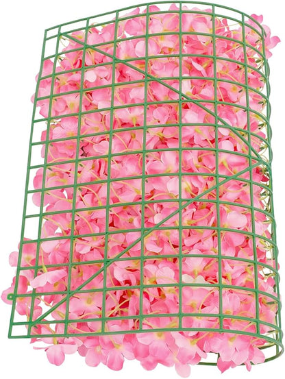 20pcs Artificial Flower Wall Panel Flowers Wall Decoration Pink for Home Party Wedding Festival Decor
