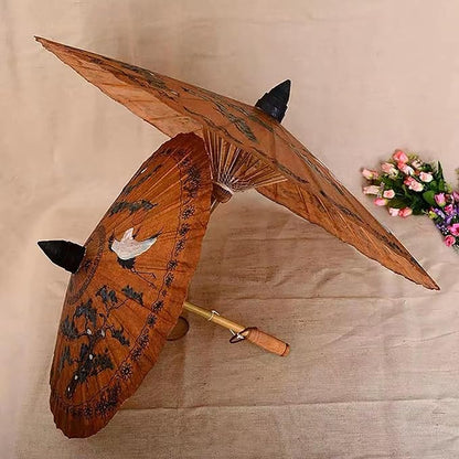 Chinese Japanese Handmade Parasol Umbrella,Asian Decoration DIY Art Dance Classical Umbrella for Wedding Parties Photography Costumes Cosplay