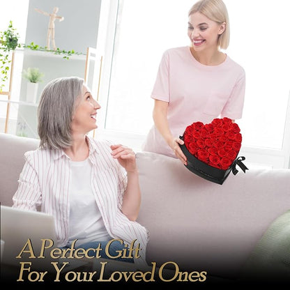 27 Preserved Flowers Rose Birthday Gifts for Women Her Mom Wife Girlfriend Grandma on Valentines Mothers Day Christmas Anniversary Romantic