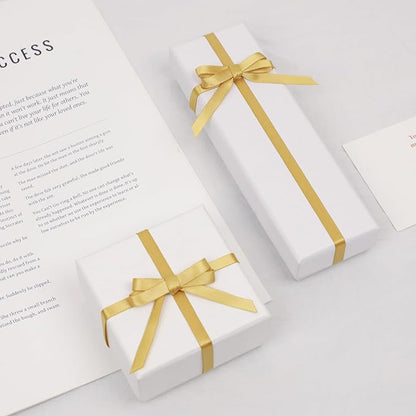 Light Gold Satin Ribbon, Double Faced 1/4 Inch X 25 Yards Light Gold Ribbon, Premium Satin Ribbon for Gift Wrapping, Crafts, Hair Bow Making, Sewing, Flower Bouquet, Wedding Party Decor