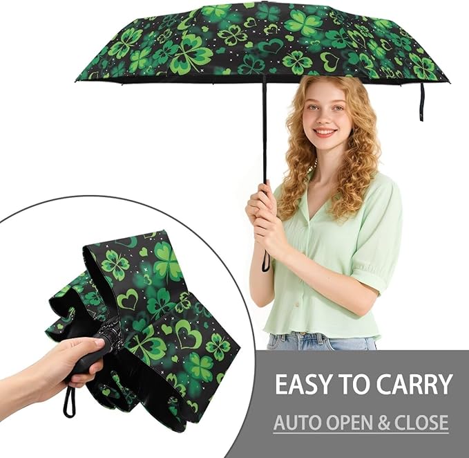 Umbrellas for Rain Lightweight Travel Umbrella 42" Canopy UV Protection Sun Umbrella Windproof Compact Umbrellas