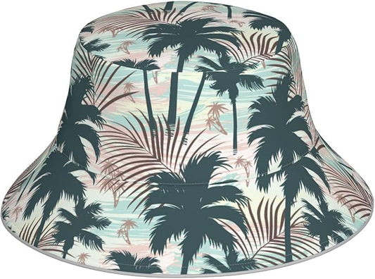 Bucket Hat Beach Summer Sun Hat Reversible Fisherman Hats Double Sided Wearing for Women Men Boys Girls