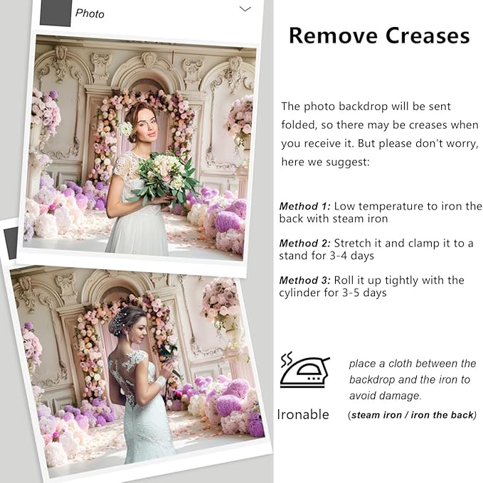 YongFoto Wedding Backdrop 6x4ft Flower Arch Door European Style Photography Background Mr Mrs Marriage Engagement Bridal Shower Wedding Ceremony Reception Party Decor Banner Portrait Photoshoot