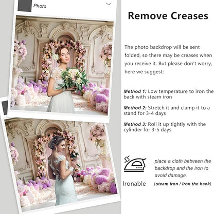 YongFoto Wedding Backdrop 6x4ft Flower Arch Door European Style Photography Background Mr Mrs Marriage Engagement Bridal Shower Wedding Ceremony Reception Party Decor Banner Portrait Photoshoot