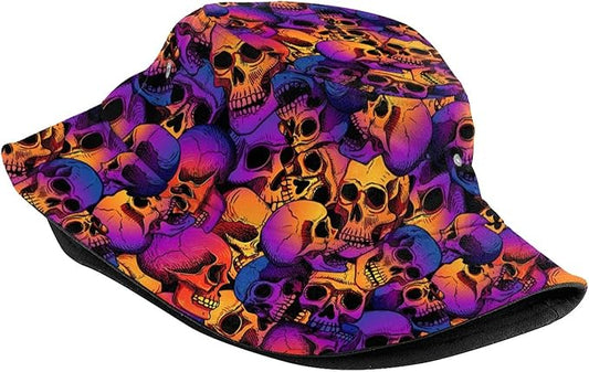 Bucket Hat for Women Men Funny Halloween Hats Packable Outdoor Fisherman Hats Caps Unisex