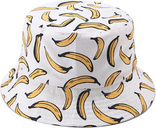 Bucket Hat for Women Men, Cotton Reversible Double Side Wear Sun Hats Beach Fisherman Hat