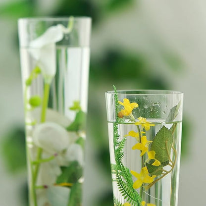 Efavormart 6pcs/Set 20" Tall Trumpet Heavy Duty Glass Centerpiece Vase for Wedding Party Banquet Events Centerpiece Decoration