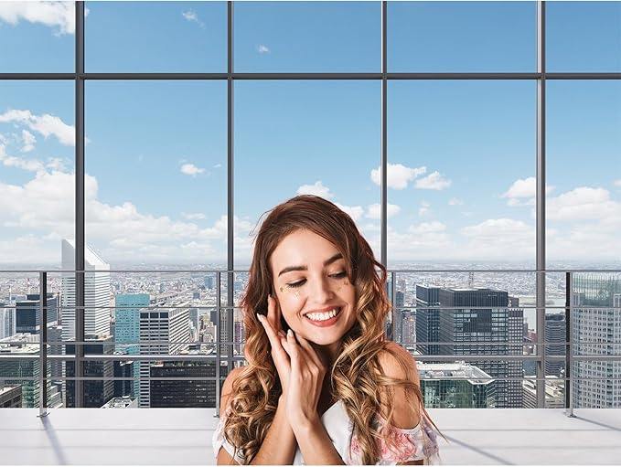 Office Backdrop for Video Conference Modern Business Offices Work Place Background Virtual Office Scene for Live Video Zoom Calls Businessman Photography Studio Background Props Decor 15x10ft