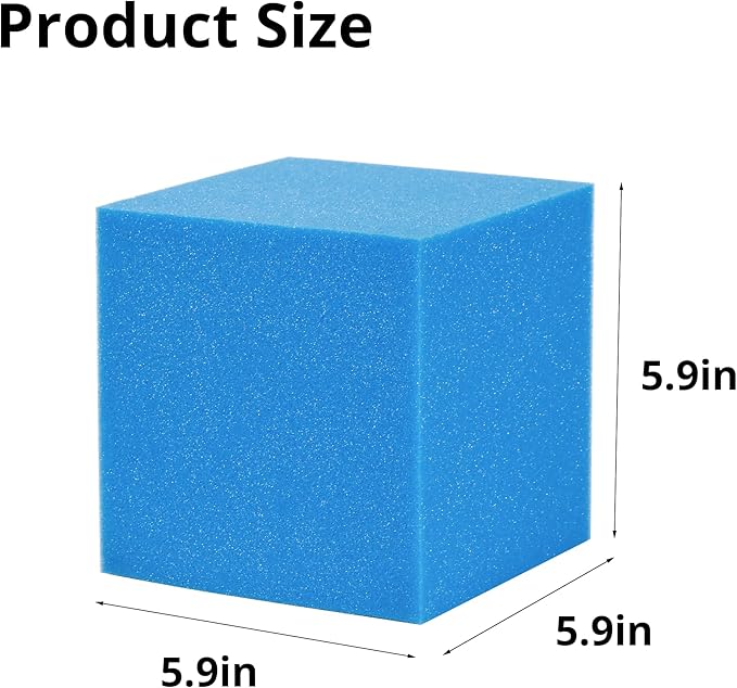 Foam Cubes 144 pcs, 5.9"x5.9"x5.9" Colorful Flame Retardant Foam Pit Blocks Premium Quality Foam Pit Cubes for Trampoline Arenas, Gymnastics, Parkour Courses, Skateboard Parks, Playground(5 Colors)