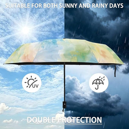 Umbrellas for Rain Lightweight Travel Umbrella 42" Canopy UV Protection Sun Umbrella Windproof Compact Umbrellas