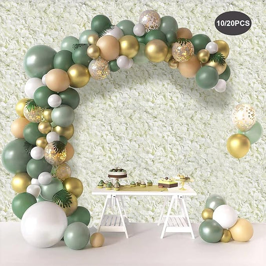 LOYALHEARTDY 10 PCS Artificial Flower Wall Panel 24" x 16" Faux Flowers Wall Decoration Miky-White Hydrangea Flower Panels Wall for Home Party Wedding Christmas Festival Photo Backgdrop Decor