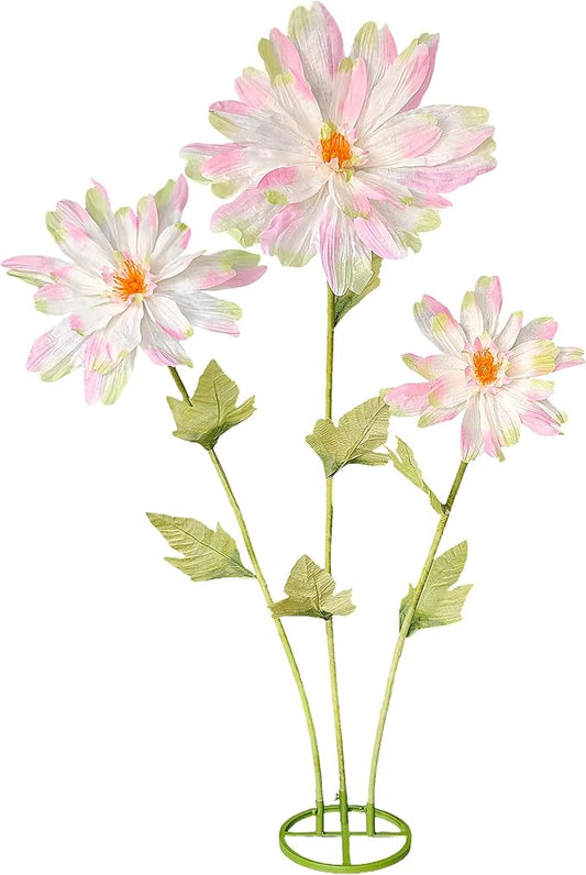 5.6 Ft Large Daisy Flowers for Decorations,Big Fake Daisy,Giant Artificial Flower with Stand,for Home Garden Hotel Office Decor,Photography Props,Wedding,Birthday,Art Gallery,Shop Window Display(Pink)