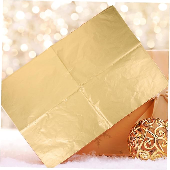 Gogogmee 20 Sheets Rose Gold Metallic Tissue Wrapping Paper Bulk for Packaging DIY Crafts Floral Bouquets Party Decorations Soft Reusable for Birthdays and Special Occasions