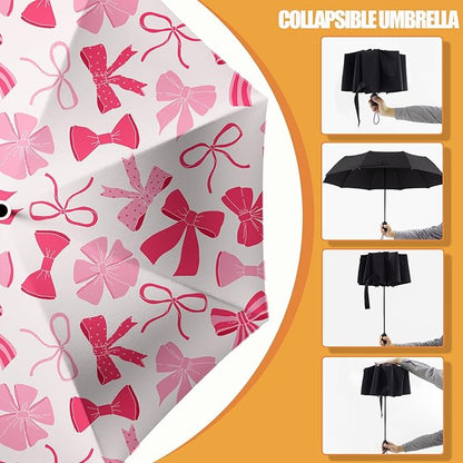 Small Compact Travel Automatic Folding Umbrella for Women, Portable Lightweight, Rain, Wind, UV Sun Shade