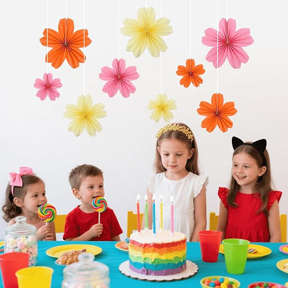 9 Piece Set Paper Flowers Decorations for Wall,3 Sizes 8-14 inch Flower Decor Flower Wall Giant Flowers for Decoration,Classroom Decor