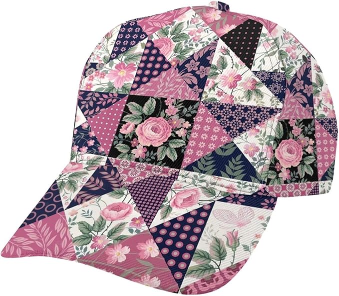 Floral Baseball Cap for Women Fashionable Adjustable Dad Hat Low Profile Running Hat for Summer Sporting Working Hiking