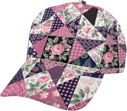 Floral Baseball Cap for Women Fashionable Adjustable Dad Hat Low Profile Running Hat for Summer Sporting Working Hiking